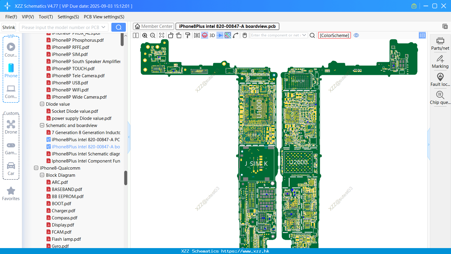 IPhone8Plus Intel 820-00847-A Boardview